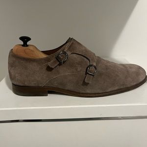Tods Suede Brown Monkstrap Size 42 eu